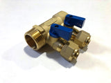 2-Port Classic Brass Manifold for 1/2" Pex-Al-Pex