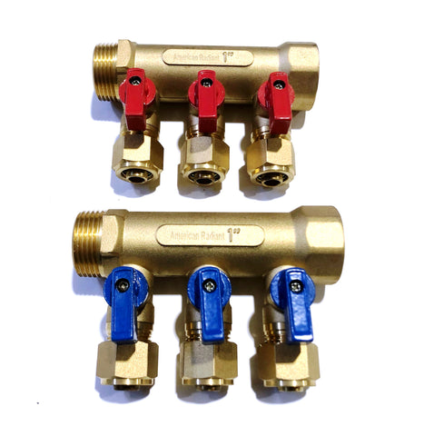 3-Port Classic Brass Manifold Set for 1/2" Pex-Al-Pex