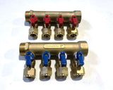 4-Port Classic Brass Manifold Set for 1/2" Pex-Al-Pex